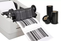 100x100mm Kuşe Barkod Etiketi( termal olmayan- ribon ile kullanılabilen) 1 Rulo 500 Adettir. (10cmx10cm)