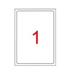 210x297 mm A4 Lazer Hazır Etiket 1 Paket 100 Adet A4