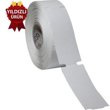 100x38 170 gram Karton Termal Raf Etiketi (1 Rulo 350 Adet) 10 Rulo 3.500 Adet