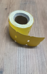 Sarı Termal Karton 170 gram Barkod Raf Etiketi 40x60 10'lu Paket -1 Rulo 500 Adet