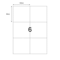 105x99 A4 Lazer Etiketi 1 Paket (100 Adet)