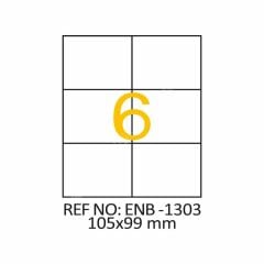 105x99 A4 Lazer Etiketi 1 Paket (100 Adet)