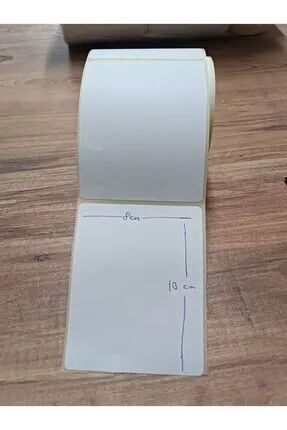 100x80 Eko Termal Barkod Etiketi 1 Rulo 500 Adet (Soldan Sağa 80mm Yukarıdan Aşağıya 100 mm) - (10cmx8cm)