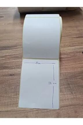 100x80 Eko Termal Barkod Etiketi 1 Rulo 500 Adet (Soldan Sağa 80mm Yukarıdan Aşağıya 100 mm) - (10cmx8cm)