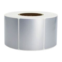 50x50 Silver Mat Etiket 1 Rulo 1000 Adet